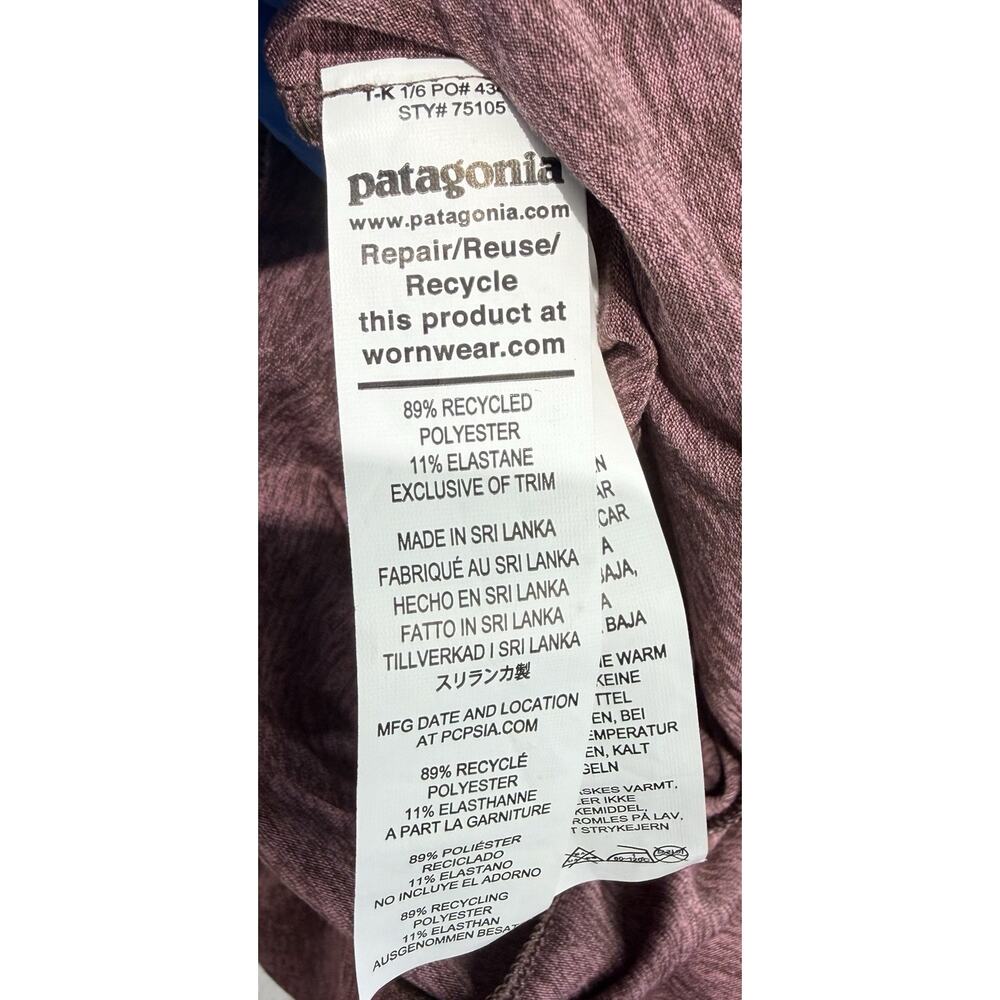 Patagonia Jumpsuit Women's M Burgundy Brown Stretch Hiking Athleisure - Picture 10 of 12